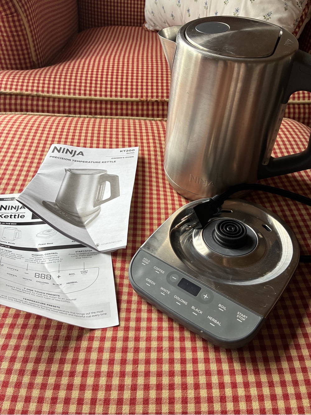 Ninja Stainless Steel Precision Temperature Kettle 1.7 Liter KT 200 1500W